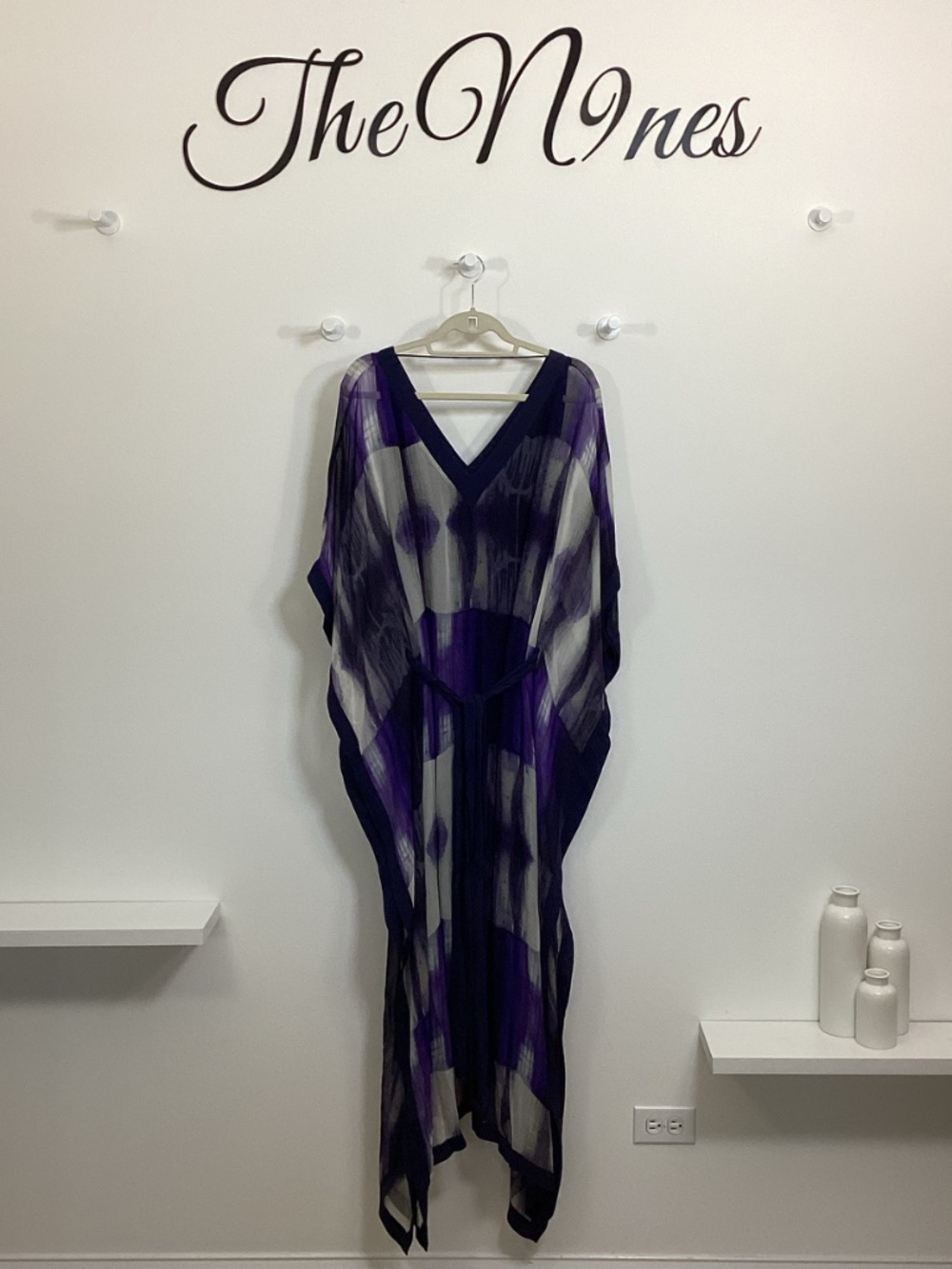 Halston Heritage Purple Silk Maxi Dress NWT Size 8
